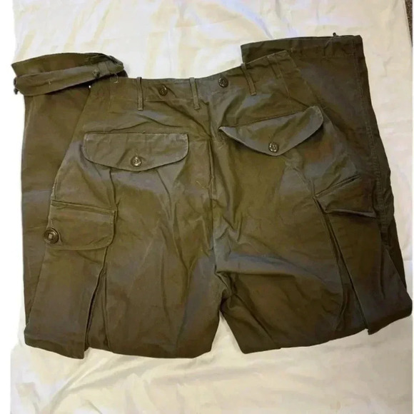 Peerless Vintage Combat  Military Trousers March 1963 Army Green Size 5 - Picture 8 of 9